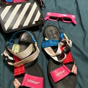 Offwhite purse sandals sunglasses bundle
